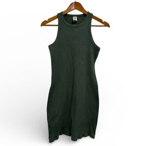 PINK Victoria’s Secret Ribbed Bodycon Tank Dress Green | Size M
